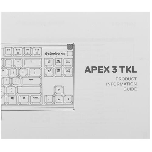 Купить Клавиатура  проводная SteelSeries Apex 3 TKL  5408763. Характеристики, отзывы и цены в Донецке