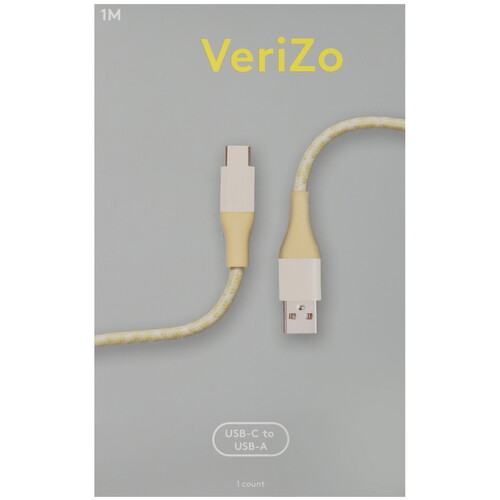 Купить Кабель круглый Verizo USB Type-C - USB 2.0 Type-A золотистый 1 м  5497267. Характеристики, отзывы и цены в Донецке