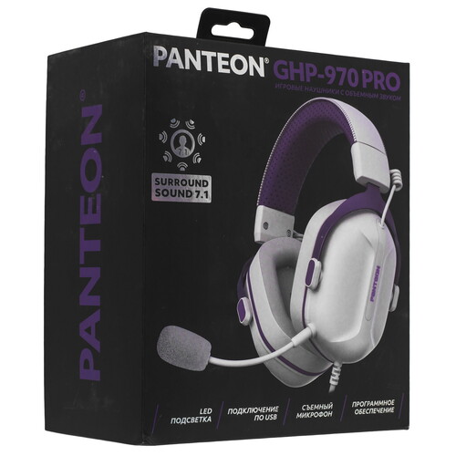 Купить Проводные наушники Panteon GHP-970 PRO белый 2023  9173733. Характеристики, отзывы и цены в Донецке