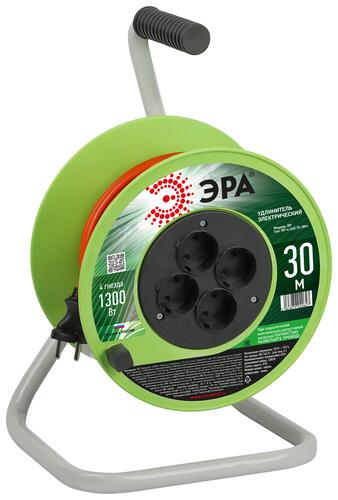 Купить Удлинитель силовой ЭРА RP-4-2x0.75-30m зеленый  5419200. Характеристики, отзывы и цены в Донецке