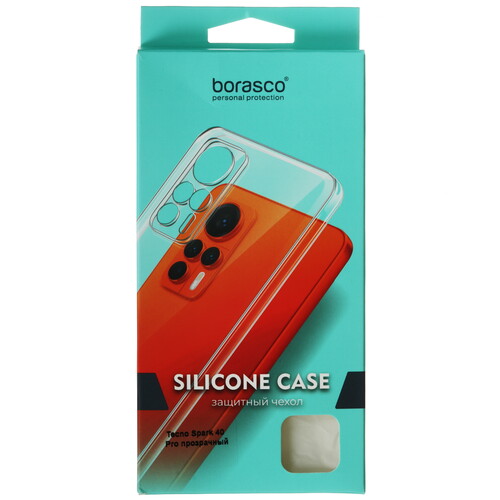 Купить Накладка  BoraSCO для Tecno SPARK 40 Pro прозрачный  5634897. Характеристики, отзывы и цены в Донецке