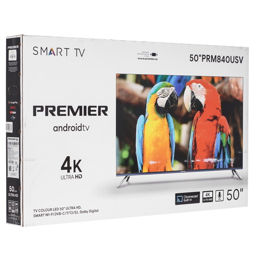 Купить 50" (127 см) Телевизор Premier 50PRM840USV черный  9189039. Характеристики, отзывы и цены в Донецке