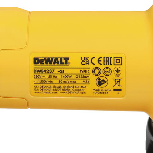 Купить Углошлифовальная машина (УШМ) DeWalt DWE4237-QS  5455809. Характеристики, отзывы и цены в Донецке