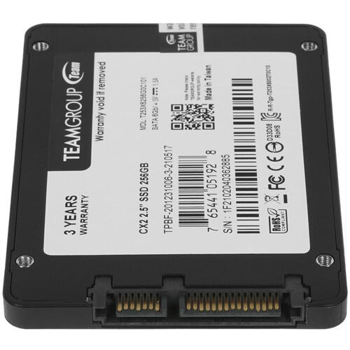 Купить 256 ГБ 2.5" SATA накопитель TEAMGROUP CX2 [T253X6256G0C101]  4738325. Характеристики, отзывы и цены в Донецке