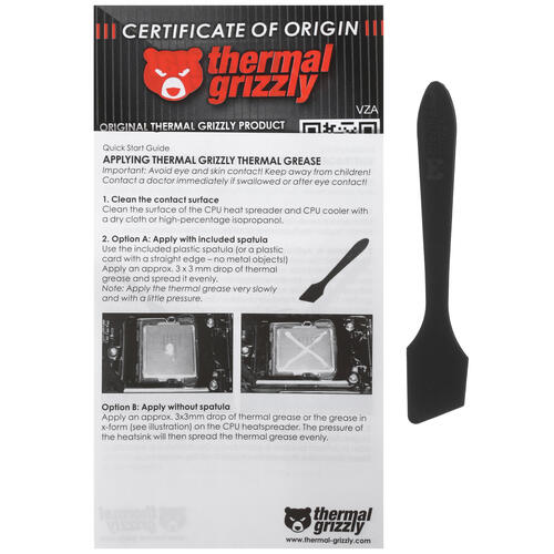 Купить Термопаста Thermal Grizzly Kryonaut  1065780. Характеристики, отзывы и цены в Донецке