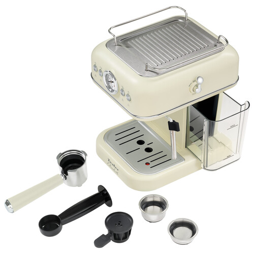 Купить Кофеварка рожковая Tesler ECM-245 BEIGE бежевый  9130743. Характеристики, отзывы и цены в Донецке