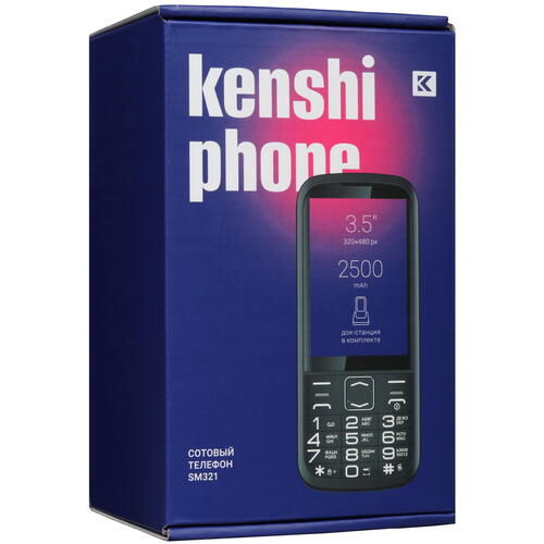 Купить Сотовый телефон KENSHI SM321 черный  9023420. Характеристики, отзывы и цены в Донецке
