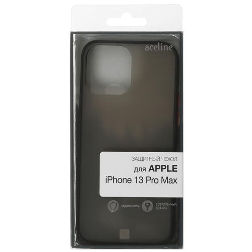 Купить Накладка  Aceline Muddle для Apple iPhone 13 Pro Max черный  4844439. Характеристики, отзывы и цены в Донецке