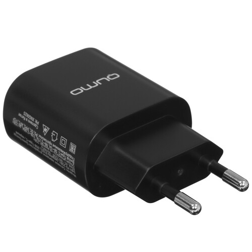 Купить Сетевое зарядное устройство QUMO Energy Light 0102 черный  5627897. Характеристики, отзывы и цены в Донецке