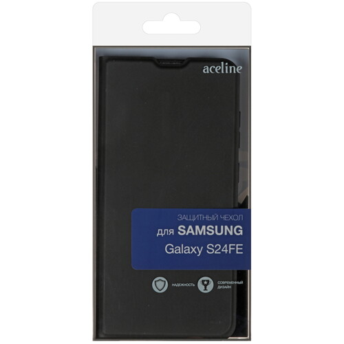 Купить Чехол-книжка  Aceline Kors для Samsung Galaxy S24 FE черный  9155859. Характеристики, отзывы и цены в Донецке