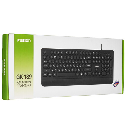 Купить Клавиатура  проводная Fusion GK-189  9139611. Характеристики, отзывы и цены в Донецке