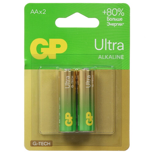 Купить Батарейка GP Ultra AA (LR6/ER14505/FR6/R6P)  5626878. Характеристики, отзывы и цены в Донецке