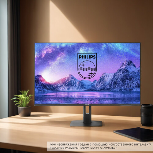 Купить 23.8" Монитор Philips 24E1N1300A черный  5462308. Характеристики, отзывы и цены в Донецке