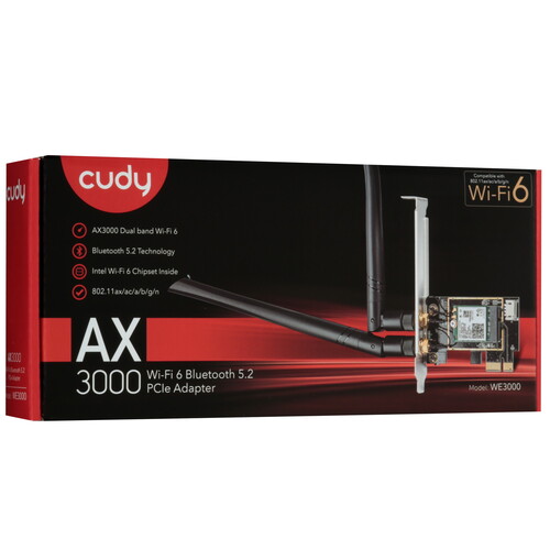 Купить Wi-Fi адаптер + Bluetooth Cudy WE3000  5607670. Характеристики, отзывы и цены в Донецке