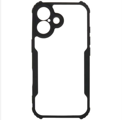 Купить Накладка  BoraSCO Sky Case для Apple iPhone 16 черный/прозрачный  5615178. Характеристики, отзывы и цены в Донецке