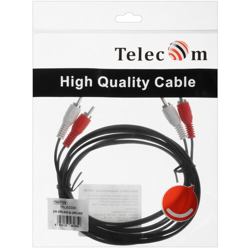 Купить Кабель соединительный   Telecom RCA x2 - RCA x2 черный  5471371. Характеристики, отзывы и цены в Донецке