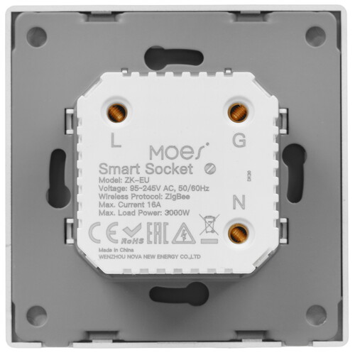 Купить Умная розетка MOES ZK-EU  5635803. Характеристики, отзывы и цены в Донецке
