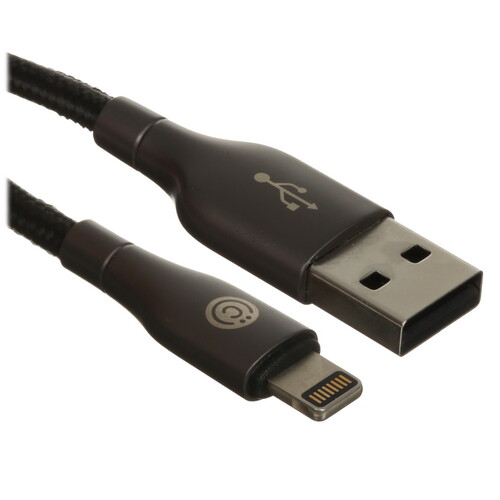 Купить Кабель круглый ВСЕГАЗИН Lightning 8-pin - USB 2.0 Type-A черный 1 м  5482501. Характеристики, отзывы и цены в Донецке