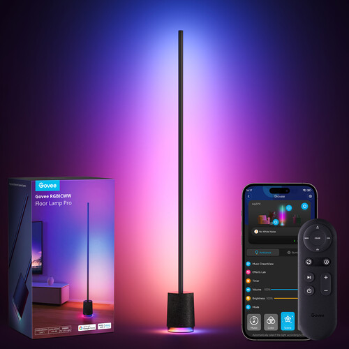 Купить Светильник напольный Govee RGBICWW Floor Lamp Pro черный  5488161. Характеристики, отзывы и цены в Донецке