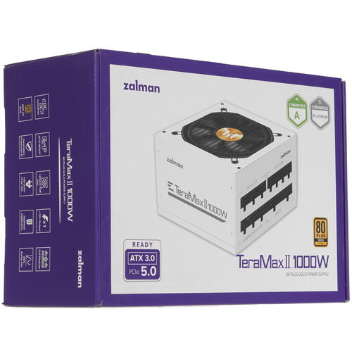 Купить Блок питания ZALMAN TeraMax II 1000W WHITE  5431591. Характеристики, отзывы и цены в Донецке