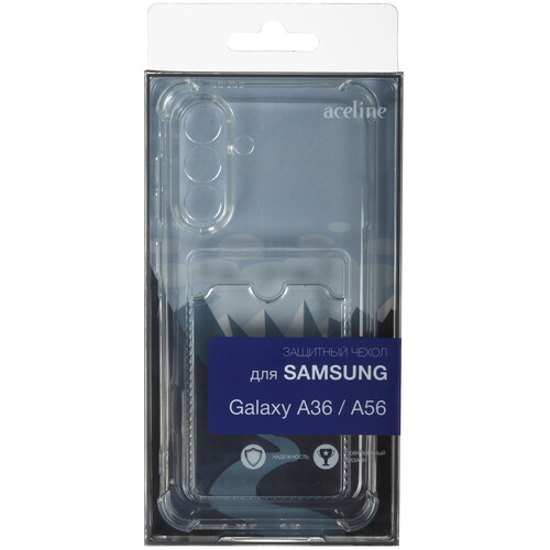 Купить Накладка  Aceline Pocket для Samsung Galaxy A36/ A56 прозрачный  9195306. Характеристики, отзывы и цены в Донецке