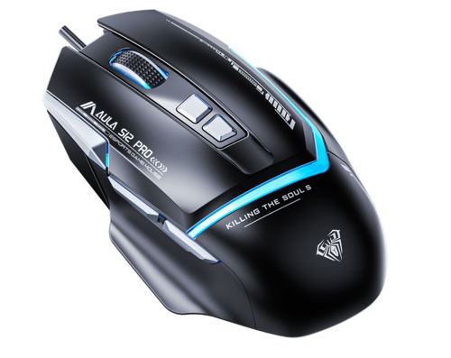 Купить Мышь проводная AULA S12Pro [80004391] черный  9260602. Характеристики, отзывы и цены в Донецке