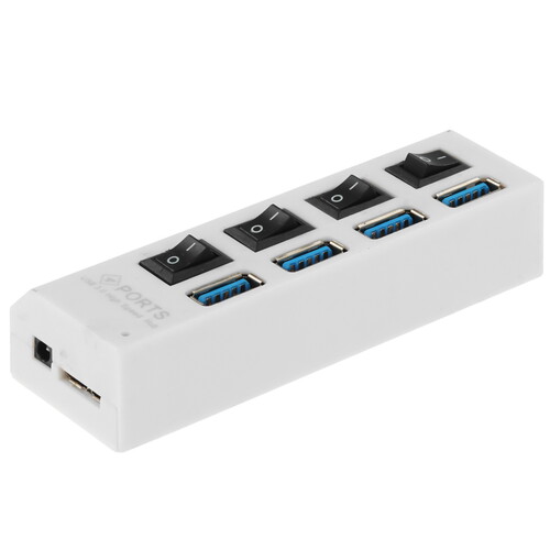 Купить USB-разветвитель Smartbuy SBHA-7304-W  5344029. Характеристики, отзывы и цены в Донецке