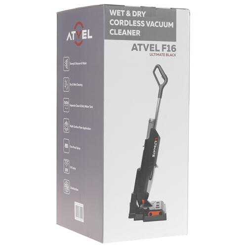 Купить Моющий пылесос вертикальный   Atvel F16 Ultimate  черный  9054823. Характеристики, отзывы и цены в Донецке