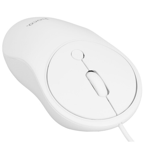 Купить Мышь проводная Hoco GM13 Esteem business [6931474757852] белый  9237809. Характеристики, отзывы и цены в Донецке