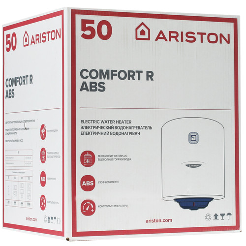 Купить Накопительный водонагреватель электрический Ariston COMFORT R ABS 50 V 1.8K PL  5010628. Характеристики, отзывы и цены в Донецке