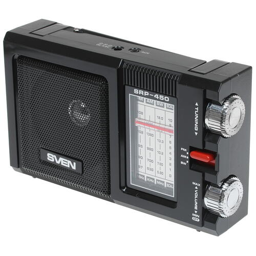 Купить Радиоприемник SVEN SRP-450 черный  1267116. Характеристики, отзывы и цены в Донецке