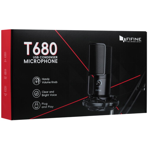 Купить Микрофонный комплект Fifine T680 черный  5609185. Характеристики, отзывы и цены в Донецке