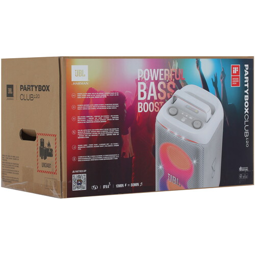 Купить Портативная аудиосистема JBL PartyBox Club 120, белый  5620976. Характеристики, отзывы и цены в Донецке