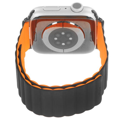 Купить Ремешок uBear для Apple Watch 42/ 44/ 45/ 49mm черный/оранжевый  5460688. Характеристики, отзывы и цены в Донецке