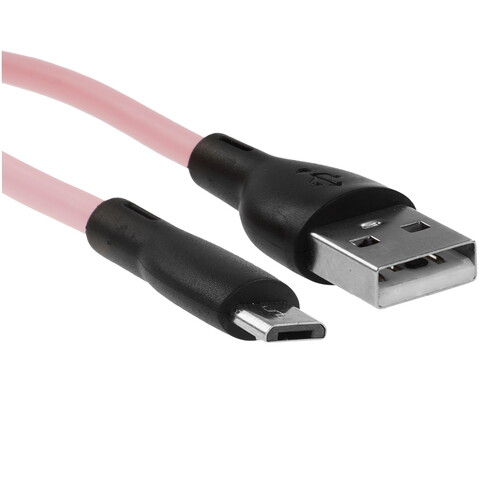 Купить Кабель круглый Perfeo micro USB - USB 2.0 Type-A розовый 1 м  9173190. Характеристики, отзывы и цены в Донецке