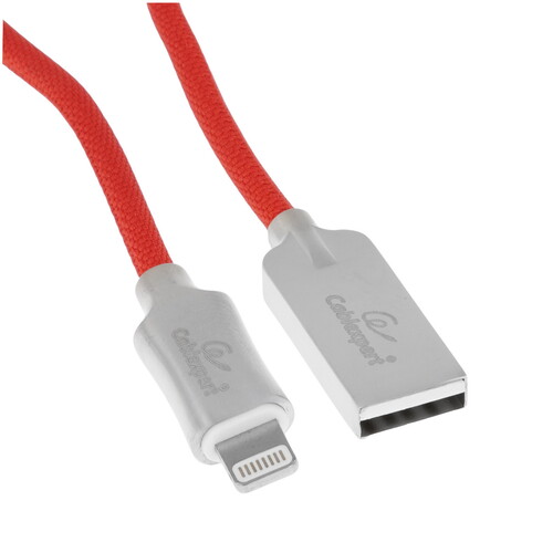 Купить Кабель круглый Cablexpert Lightning 8-pin MFI - USB 2.0 Type-A красный 1 м  5485456. Характеристики, отзывы и цены в Донецке
