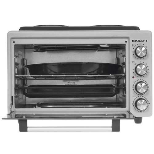 Купить Мини-печь Kraft KF-MOHP 3800 GR серебристый  5347098. Характеристики, отзывы и цены в Донецке