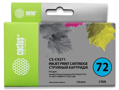 Купить Картридж Cactus CS-C9371 голубой  7942628. Характеристики, отзывы и цены в Донецке