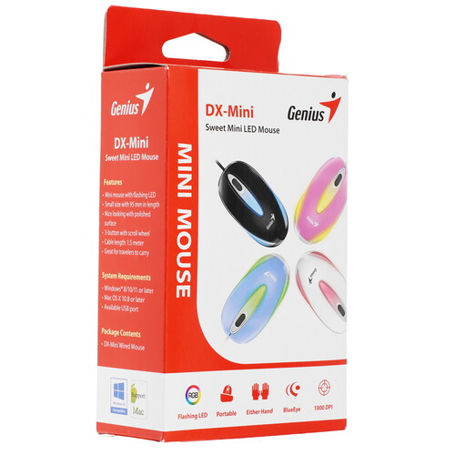 Купить Мышь проводная Genius DX-Mini  9140242. Характеристики, отзывы и цены в Донецке