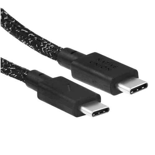 Купить Кабель круглый Native Union USB Type-C - USB Type-C черный 3 м  5466025. Характеристики, отзывы и цены в Донецке