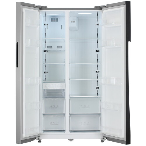 Купить Холодильник Side by Side   DEXP SBS510M серебристый  9254822. Характеристики, отзывы и цены в Донецке