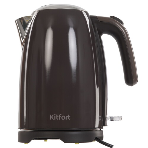 Купить Электрочайник Kitfort КТ-8702 коричневый  9267939. Характеристики, отзывы и цены в Донецке
