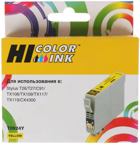Купить Картридж Hi-Black T0924Y желтый  7937324. Характеристики, отзывы и цены в Донецке