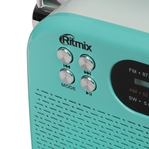 Купить Радиоприемник Ritmix RPR-045 бирюзовый  9282249. Характеристики, отзывы и цены в Донецке