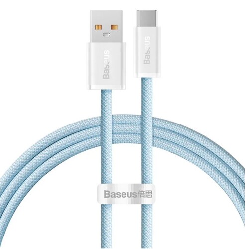 Купить Кабель круглый Baseus USB Type-C - USB 2.0 Type-A голубой 1 м  9260674. Характеристики, отзывы и цены в Донецке