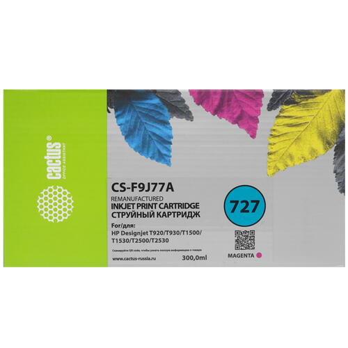 Купить Картридж Cactus CS-F9J77A пурпурный  9926326. Характеристики, отзывы и цены в Донецке