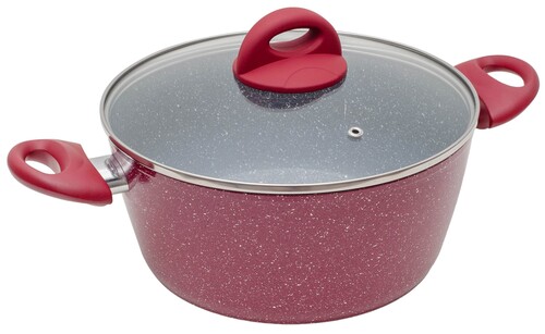 Купить Кастрюля MoulinVilla Raspberry RSBP-24-I 3.9 л 24 см красный  9198471. Характеристики, отзывы и цены в Донецке