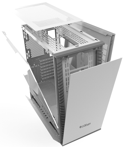 Купить Корпус PCCooler IE200 WH [C3-A500WHG1-GL] белый  5459028. Характеристики, отзывы и цены в Донецке