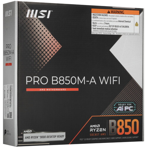 Купить Материнская плата MSI PRO B850M-A WIFI  9295736. Характеристики, отзывы и цены в Донецке