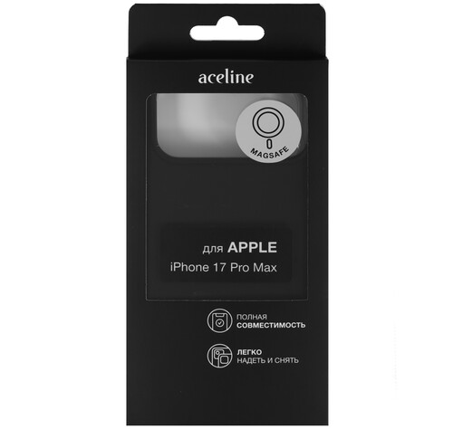 Купить Накладка  Aceline Liquid Silicone Magnet для Apple iPhone 17 Pro Max черный  9277707. Характеристики, отзывы и цены в Донецке